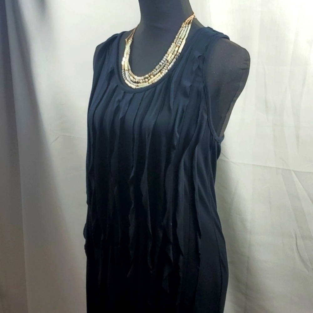 New LBD Classic Black Dress Size Large | Cocktail Sheath Work Mini/Midi